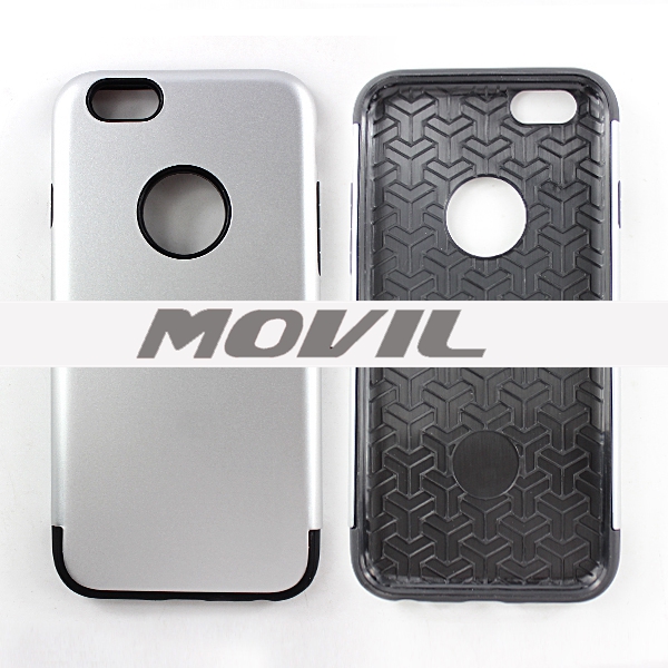 NP-2475 2 en 1 tpu    pc funda  para Apple iPhone 6-11